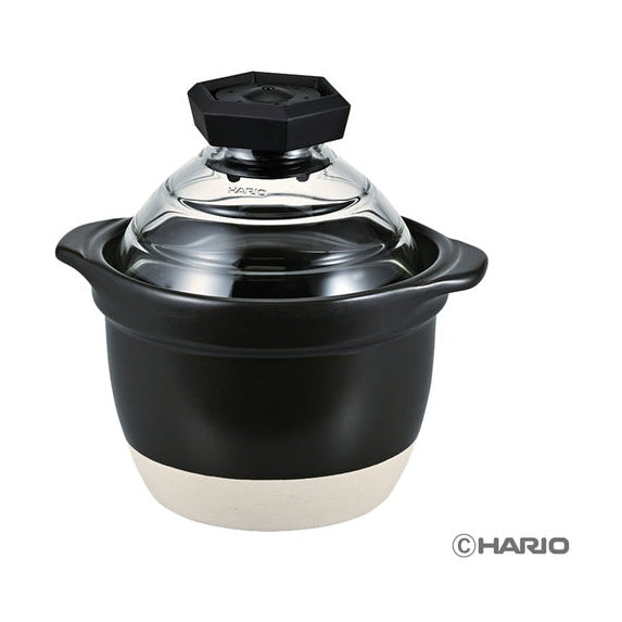 Hario GOHANGAMA Glass Lid Rice Cooker 1-2 Cups