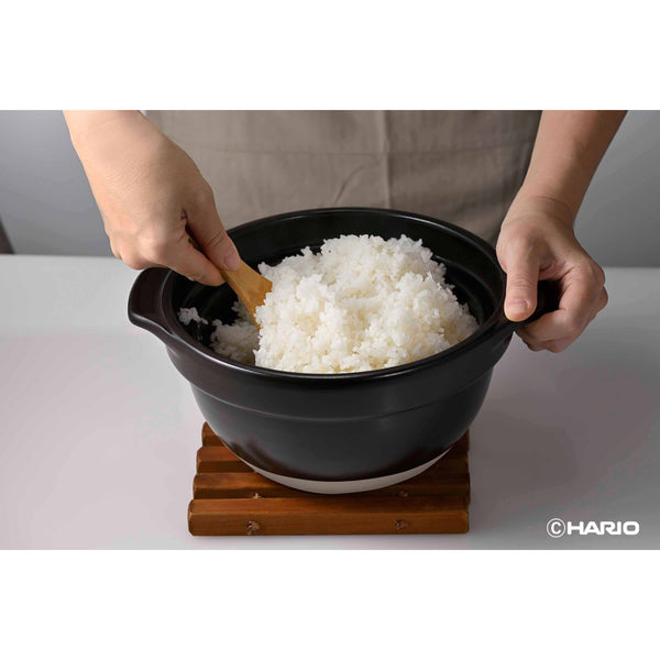 Hario GOHANGAMA Glass Lid Rice Cooker 1-2 Cups