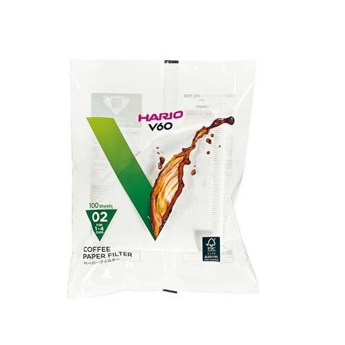 Hario V60 Coffee Filter Paper 02 White - 100 Sheets
