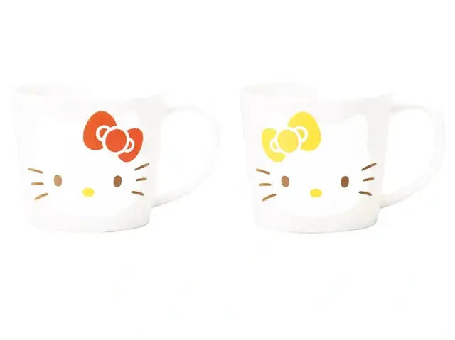 Hello Kitty and Mimmy White Mug Cup 2p Set
