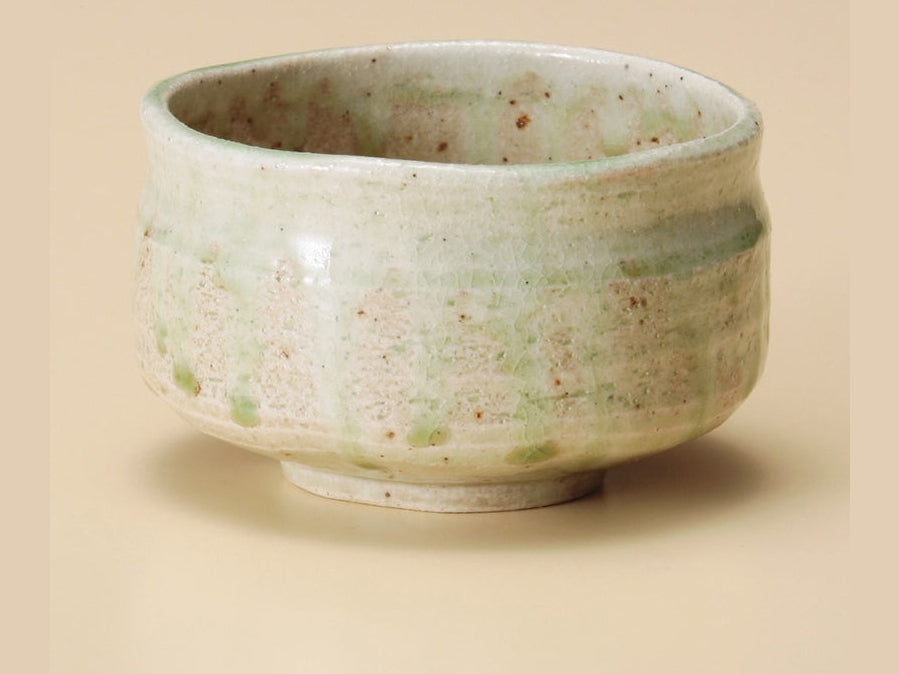 Hiwabi-Doro Mossy Green Matcha Bowl