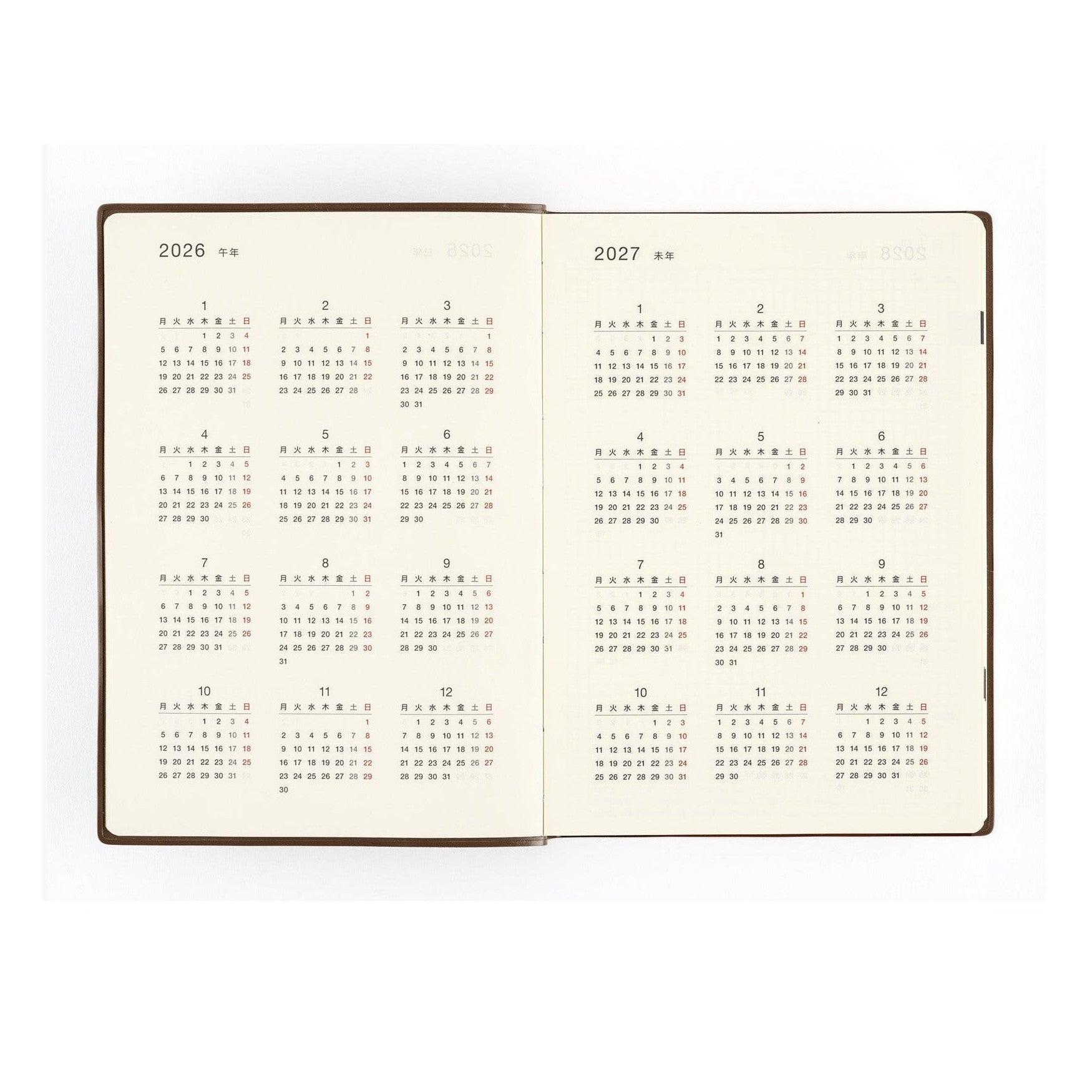 Hobonichi 5-Year Techo Japanese Book 2025-2029 A5 size Large