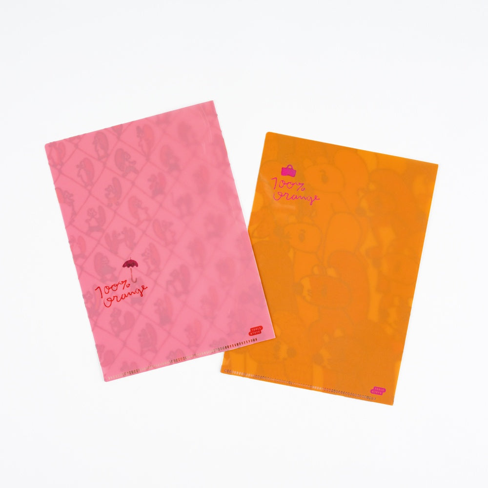 Hobonichi Techo 100%ORANGE: Hobonichi Folder Set of 2 for A5 Size Squirrel Squadron