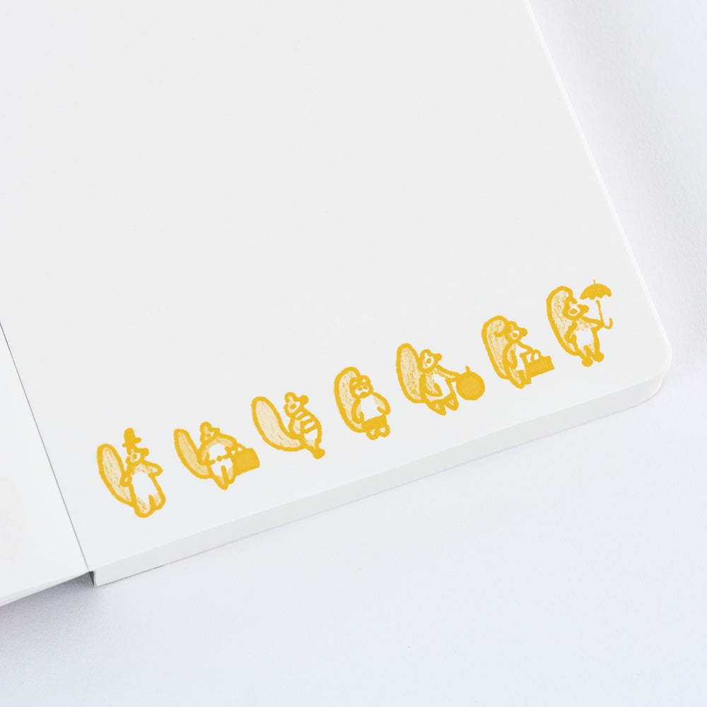 Hobonichi Techo 100%ORANGE: Hobonichi Paper s - Squirrel Appears