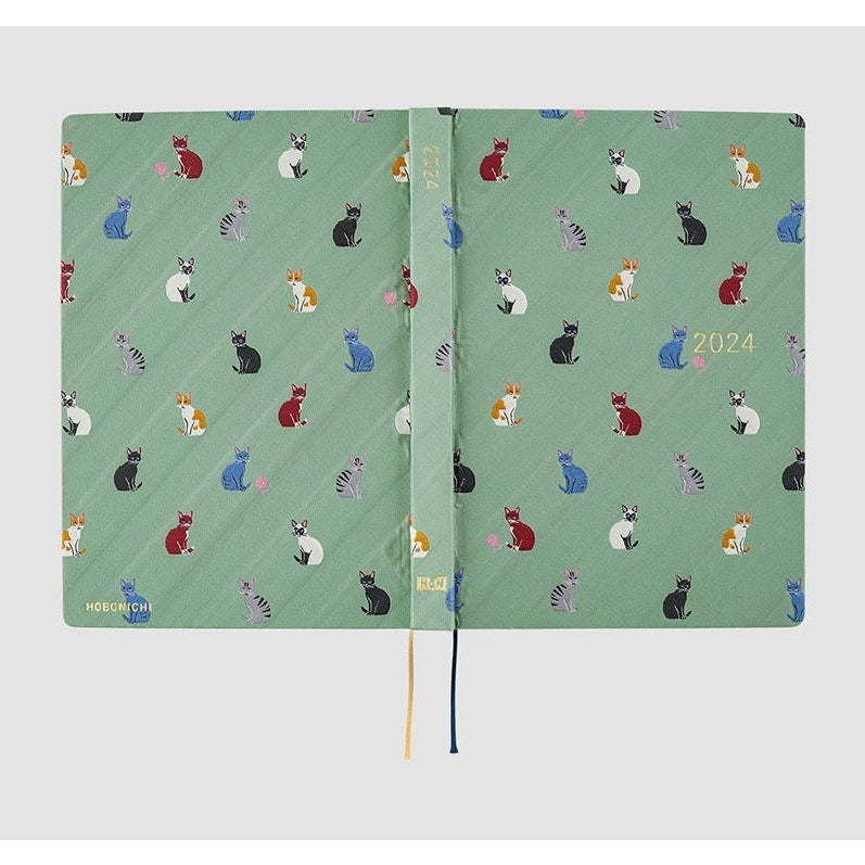 Hobonichi Techo 2024 A5 HON Bow & Tie: Cats & Me