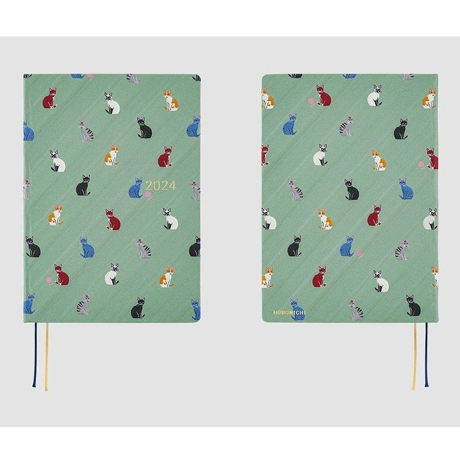 Hobonichi Techo 2024 A5 HON Bow & Tie: Cats & Me