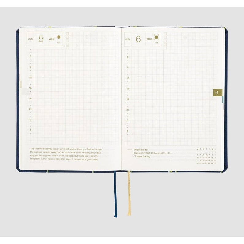 Hobonichi Techo 2024 A5 HON Bow & Tie: Tiny Dragons