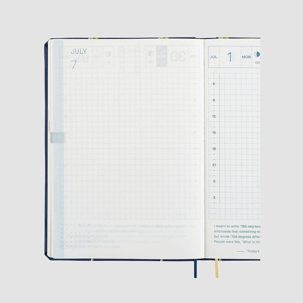 Hobonichi Techo 2024 A5 HON Bow & Tie: Tiny Dragons