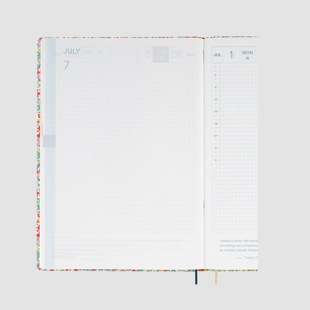 Hobonichi Techo 2024 A5 HON Liberty Fabrics: Emma and Georgina