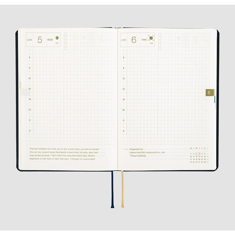 Hobonichi Techo 2024 A5 HON Slash Navy