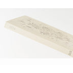 Hobonichi Techo 2024 A5 Yamazakura diary side view with foil spine and botanical cover