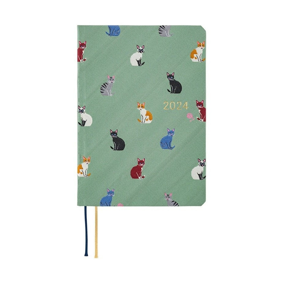 Hobonichi Techo 2024 A6 HON Bow & Tie: Cats & Me English Ver.