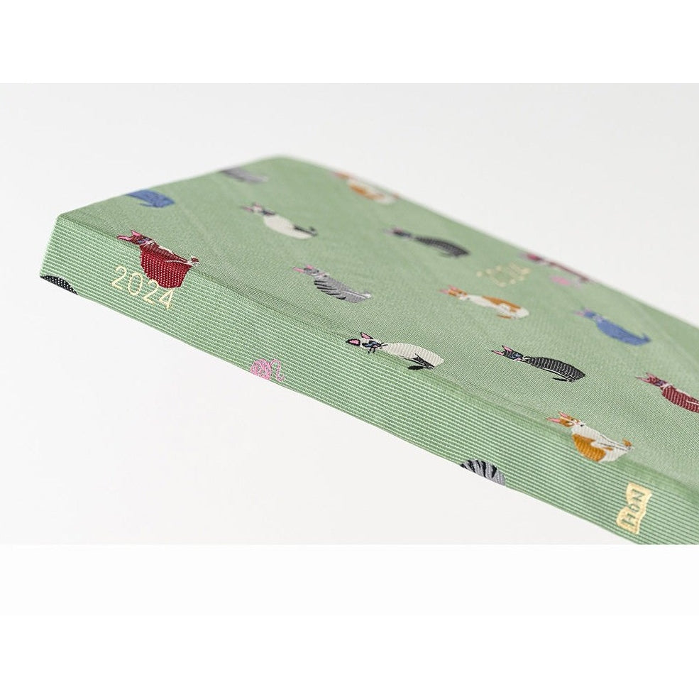 Hobonichi Techo 2024 A6 HON Bow & Tie: Cats & Me English Ver.