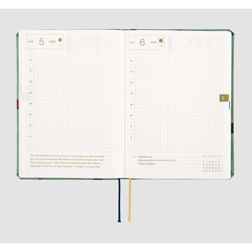 Hobonichi Techo 2024 A6 HON Bow & Tie: Cats & Me English Ver.