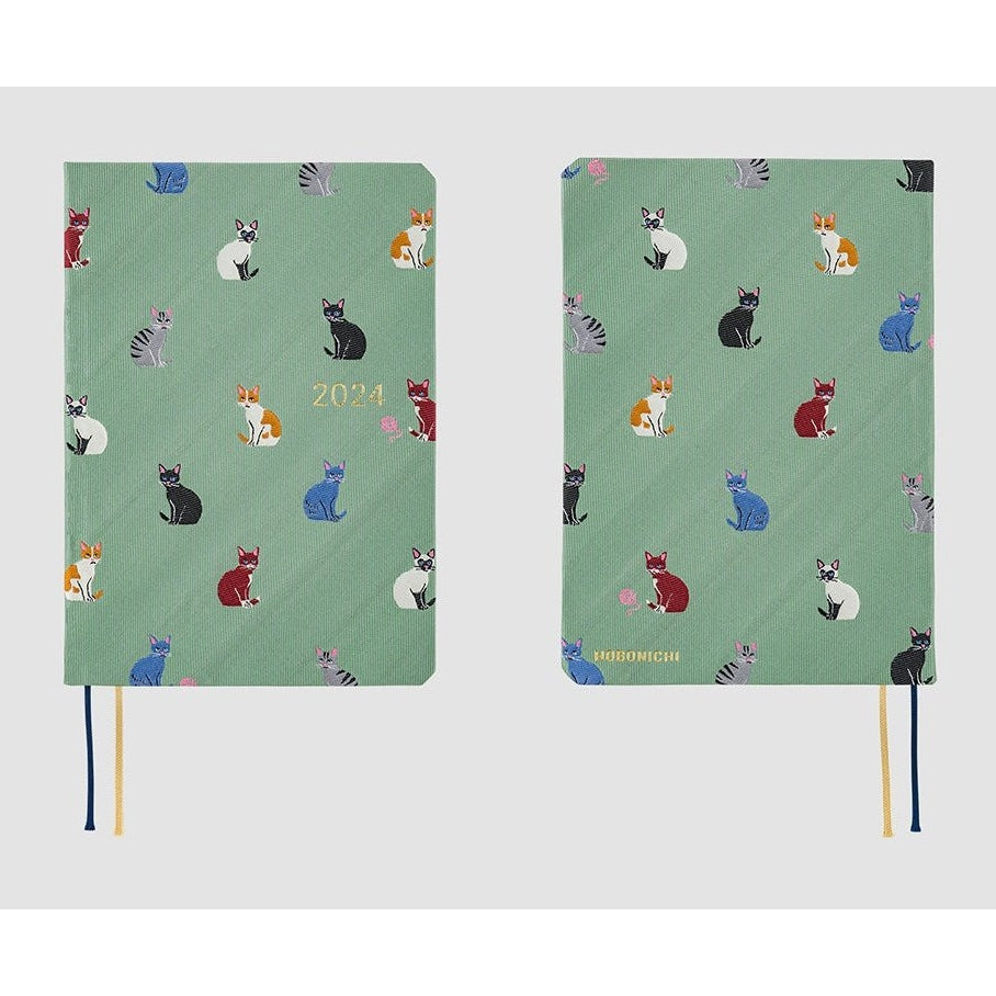 Hobonichi Techo 2024 A6 HON Bow & Tie: Cats & Me English Ver.