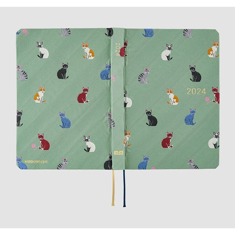 Hobonichi Techo 2024 A6 HON Bow & Tie: Cats & Me English Ver.