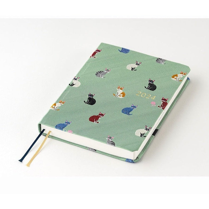 Hobonichi Techo 2024 A6 HON Bow & Tie: Cats & Me English Ver.