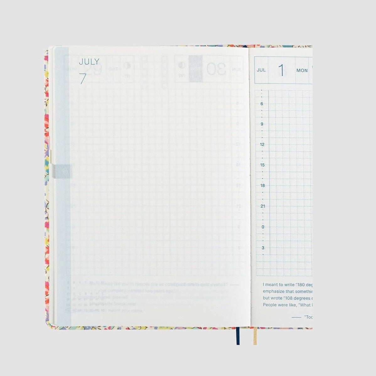 Hobonichi Techo 2024 A6 HON Liberty Fabrics: Emma and Georgina English Ver.