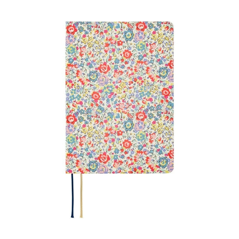 Hobonichi Techo 2024 A6 HON Liberty Fabrics: Emma and Georgina English Ver.
