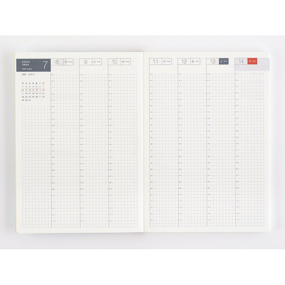 Hobonichi Techo 2024 Cousin Avec Book JPN/A5/Jul Start/Mon Start/6-Month