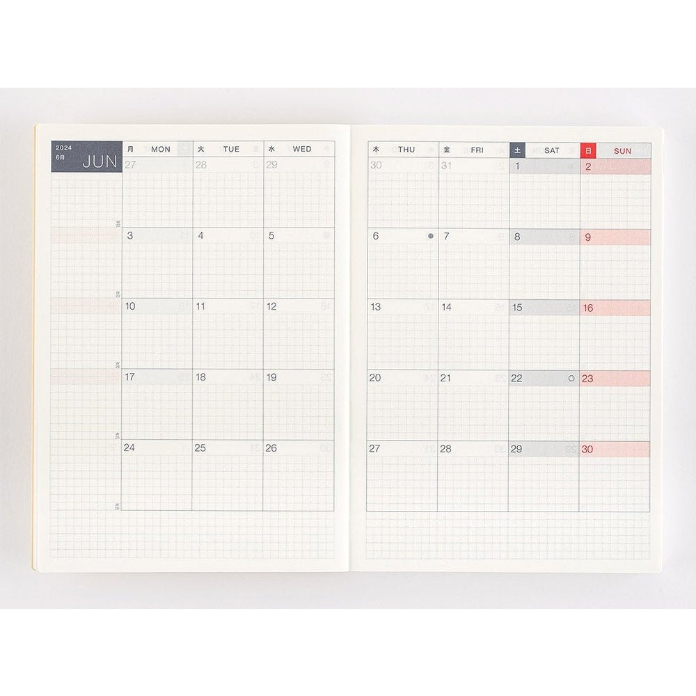 Hobonichi Techo 2024 Cousin English Book ENG/A5/Jan Start/Mon Start