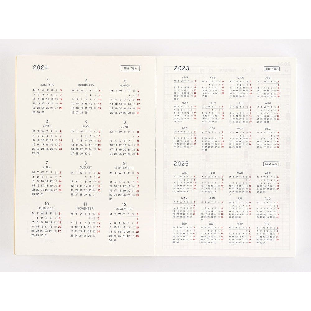 Hobonichi Techo 2024 Cousin English Book ENG/A5/Jan Start/Mon Start