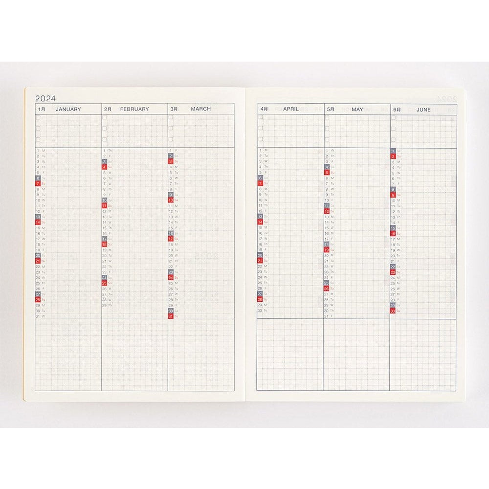 Hobonichi Techo 2024 Cousin English Book ENG/A5/Jan Start/Mon Start
