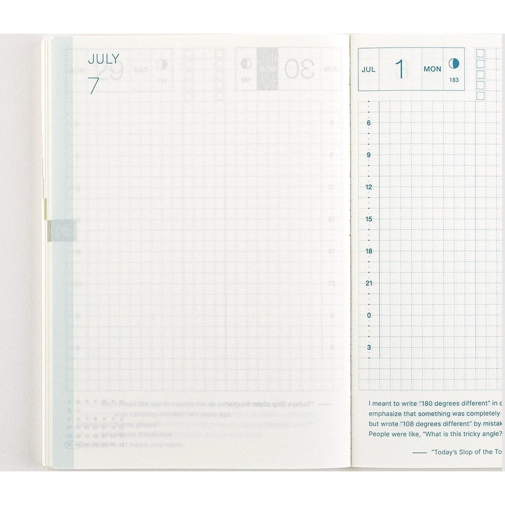 Hobonichi Techo 2024 English Original Book A6 size/Daily/Jan start/Mon start