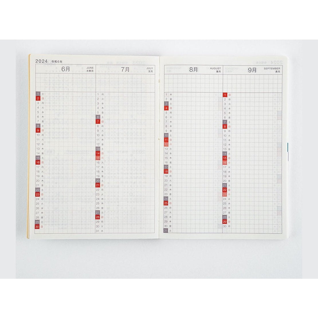 Hobonichi Techo 2024 Original Avec Books JPN/A6/Jan Start/Mon Start/6-Month x 2