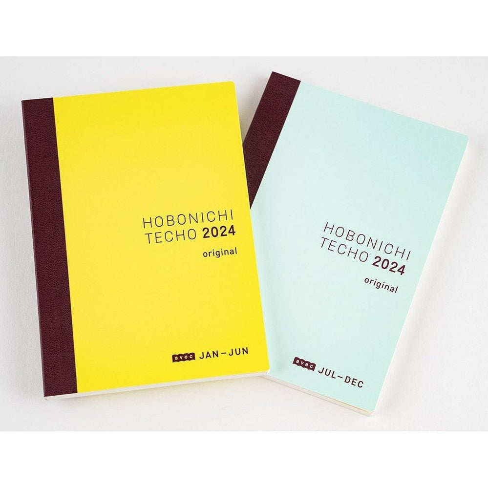 Hobonichi Techo 2024 Original Avec Books JPN/A6/Jan Start/Mon Start/6-Month x 2