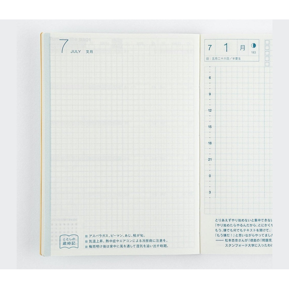 Hobonichi Techo 2024 Original Avec Books JPN/A6/Jan Start/Mon Start/6-Month x 2