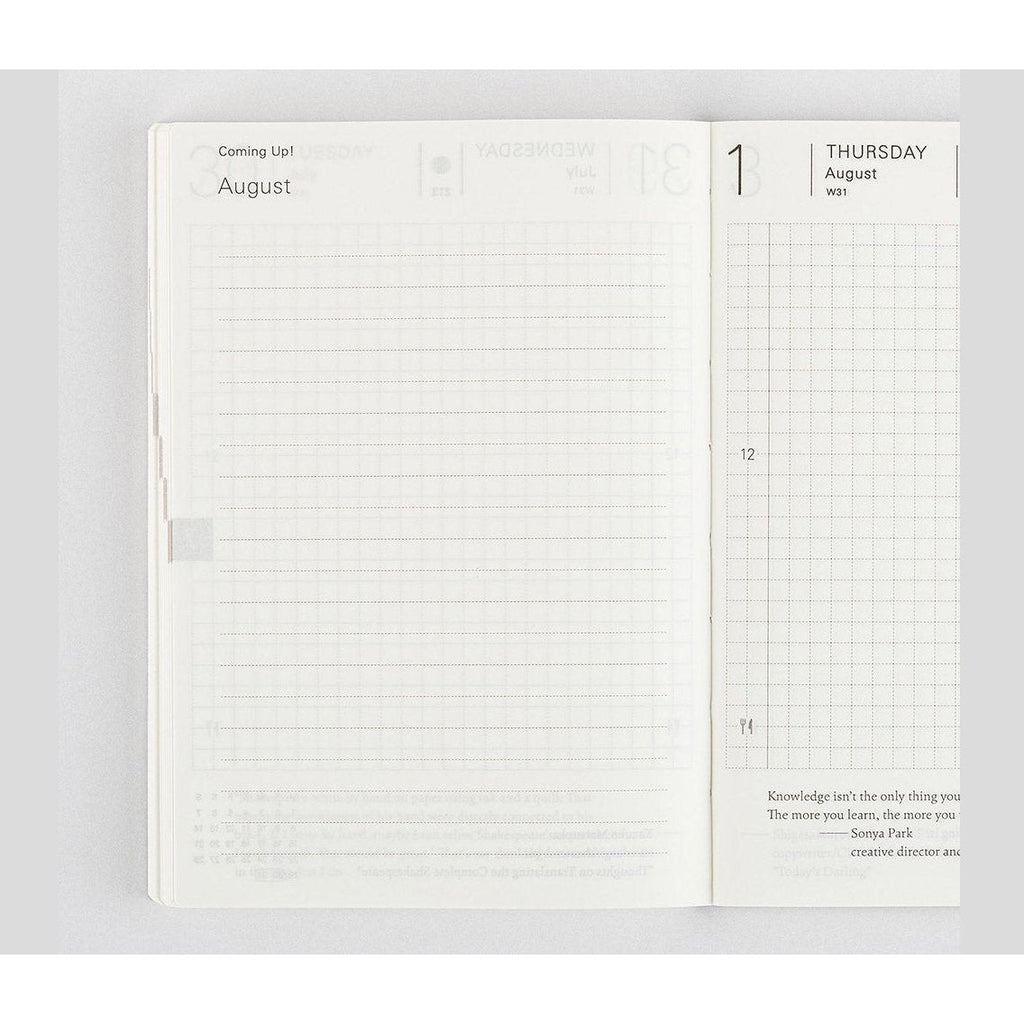 Hobonichi Techo 2024 Planner Book ENG/A6/Jan Start/Mon Start