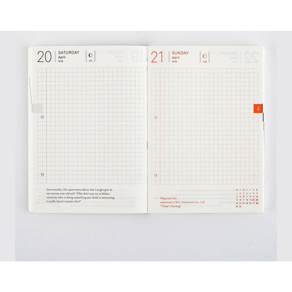 Hobonichi Techo 2024 Planner Book ENG/A6/Jan Start/Mon Start