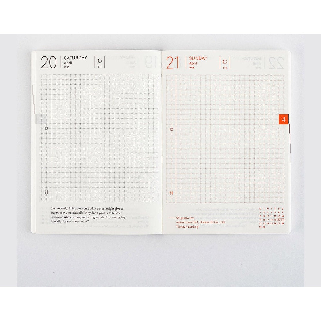Hobonichi Techo 2024 Planner Book ENG/A6/Jan Start/Mon Start