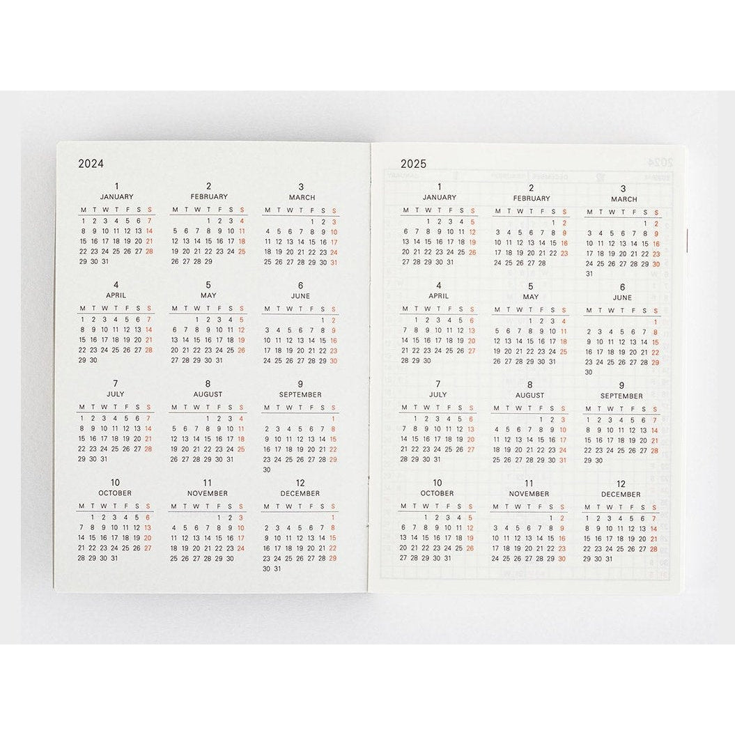 Hobonichi Techo 2024 Planner Book ENG/A6/Jan Start/Mon Start