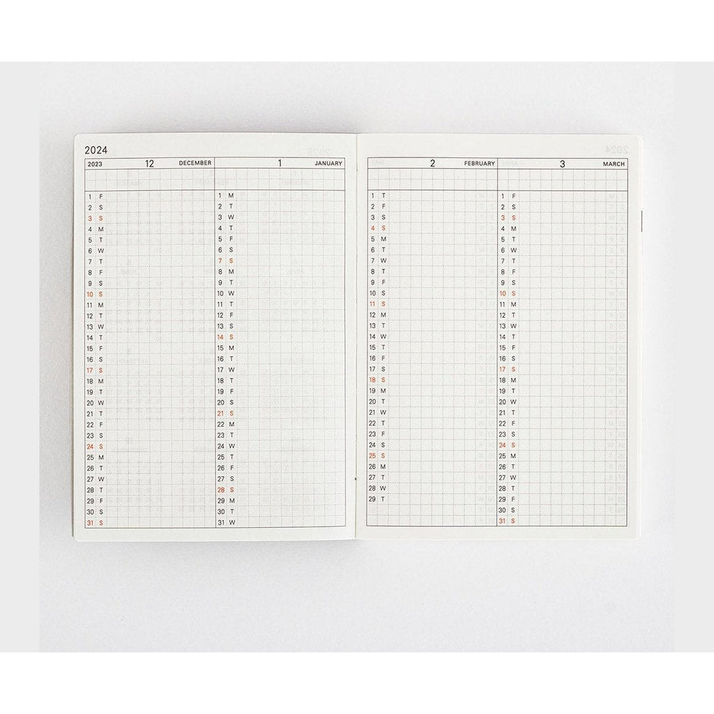 Hobonichi Techo 2024 Planner Book ENG/A6/Jan Start/Mon Start
