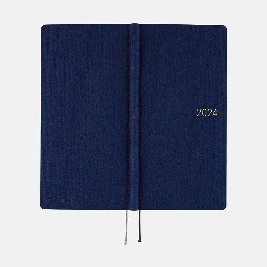 Hobonichi Techo 2024 Weeks Colors: Deep Navy JPN/Tall & Slim/Apr Start