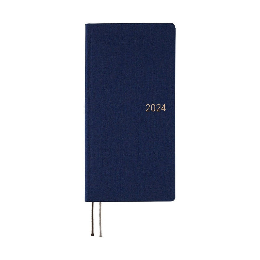 Hobonichi Techo 2024 Weeks Colors: Deep Navy JPN/Tall & Slim/Apr Start