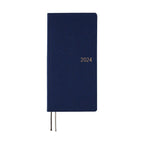 Hobonichi Techo 2024 Weeks Colors: Deep Navy JPN/Tall & Slim/Apr Start
