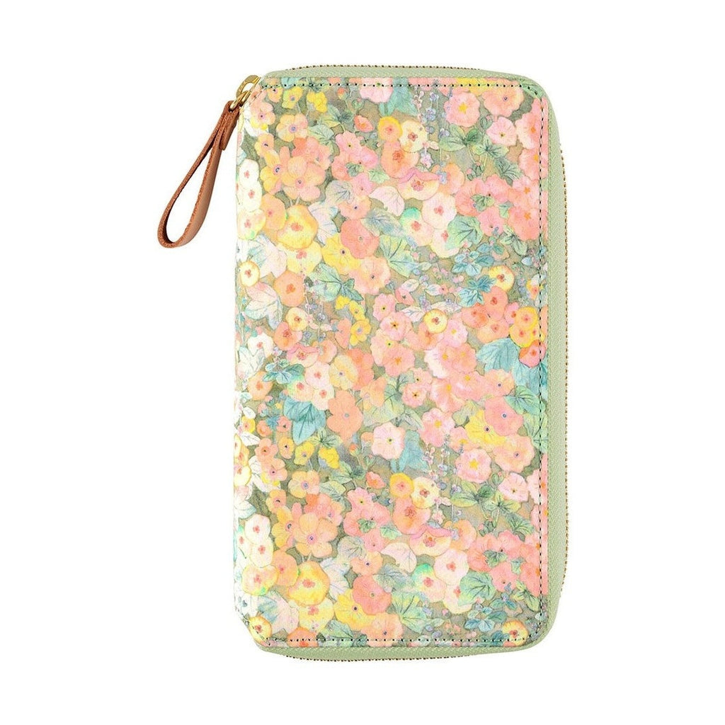 Hobonichi Techo Weeks Cover Liberty Fabrics: Hollyhocks Orange