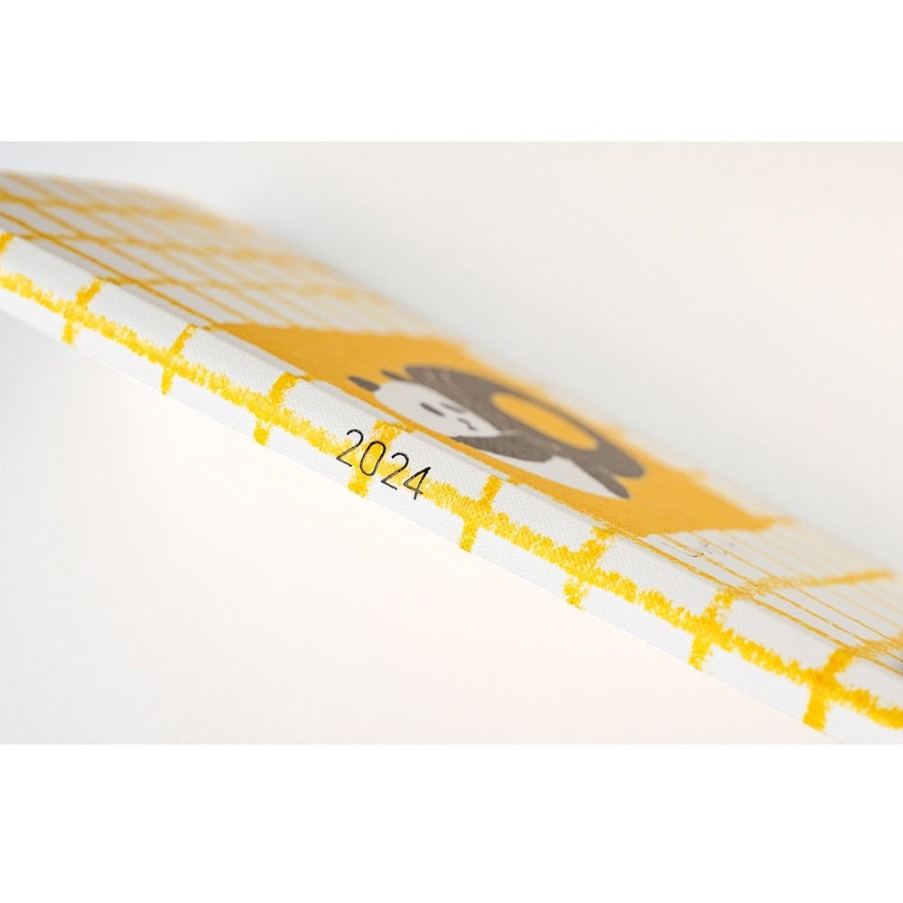 Hobonichi Techo 2024 Weeks Jin Kitamura: Love it Panda Yellow Plaid