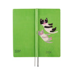 Hobonichi Techo 2024 Weeks Keiko Shibata: Fluffy floating kittens JPN/Tall & Slim/Apr Start