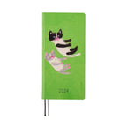 Hobonichi Techo 2024 Weeks Keiko Shibata: Fluffy floating kittens JPN/Tall & Slim/Apr Start