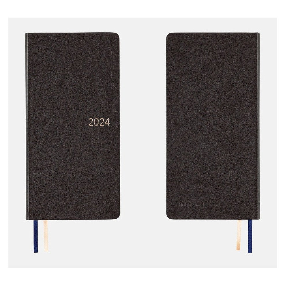 Hobonichi Techo 2024 Weeks Leather: Classical Navy