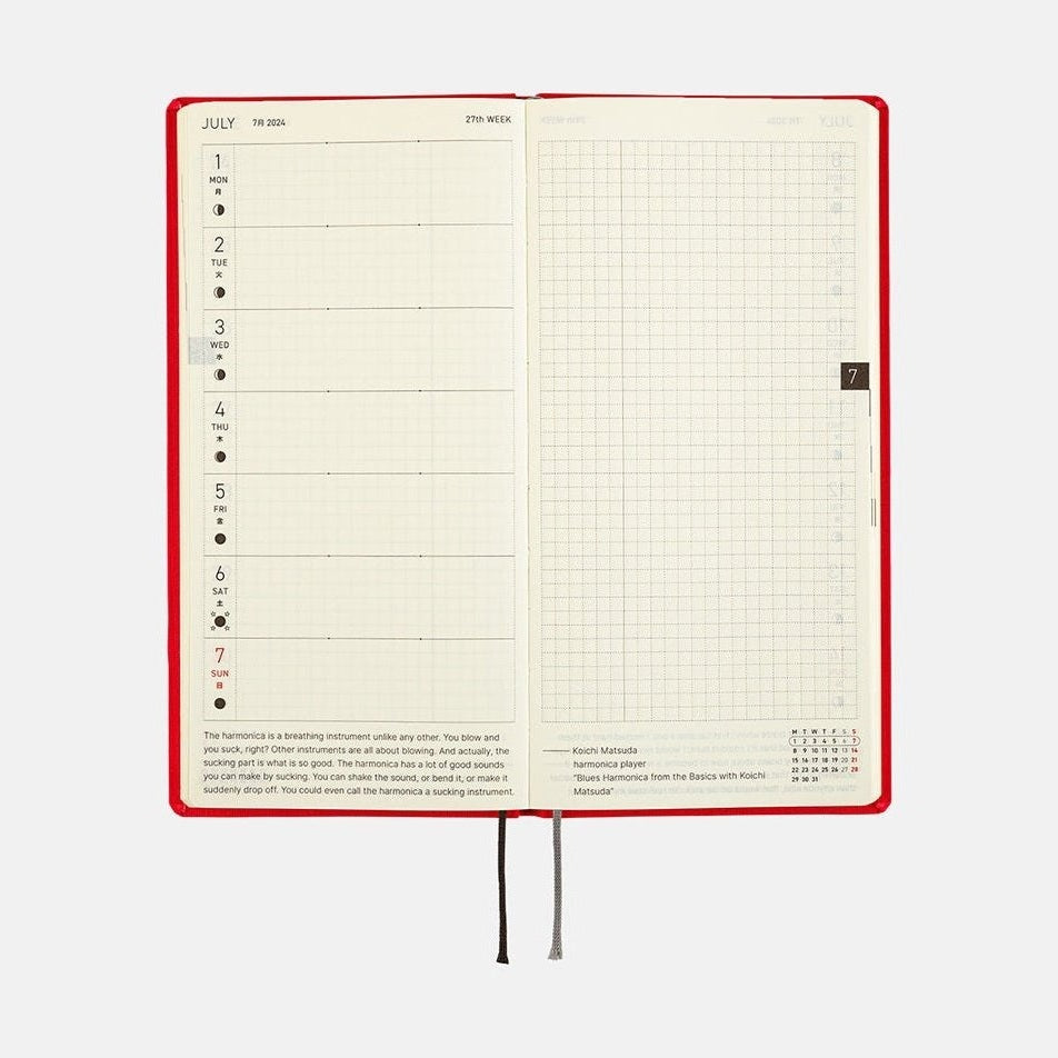 Hobonichi Techo 2024 Weeks Mega Colors: Sweet Apple