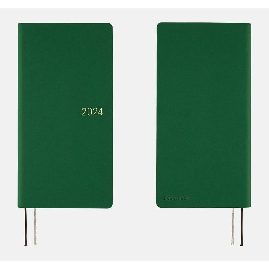 Hobonichi Techo 2024 Weeks Smooth: Forest Green