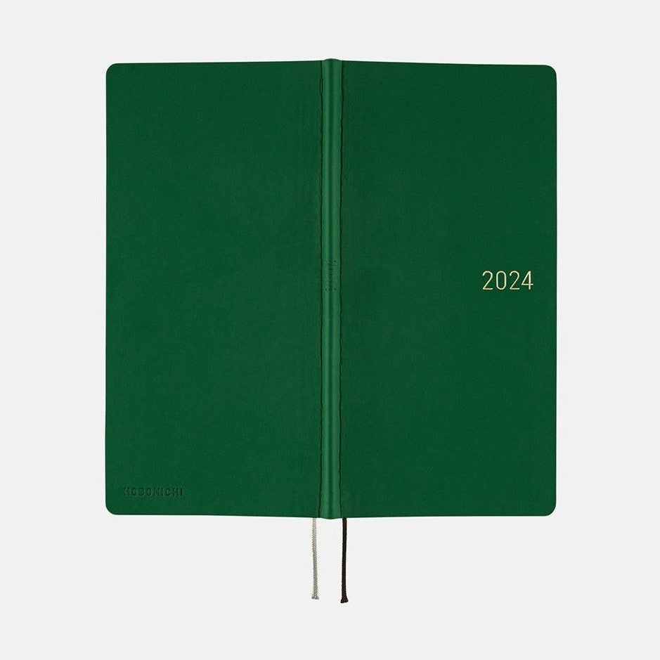 Hobonichi Techo 2024 Weeks Smooth: Forest Green