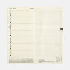 July 2024 Week 27 weekly spread in Hobonichi Techo with calendar inset and grid