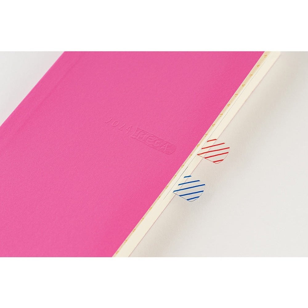 Hobonichi Techo 2024 Weeks Sneaker: Raspberry