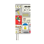 Closed Hobonichi Techo 2024 Weeks planner with colorful comic collage cover